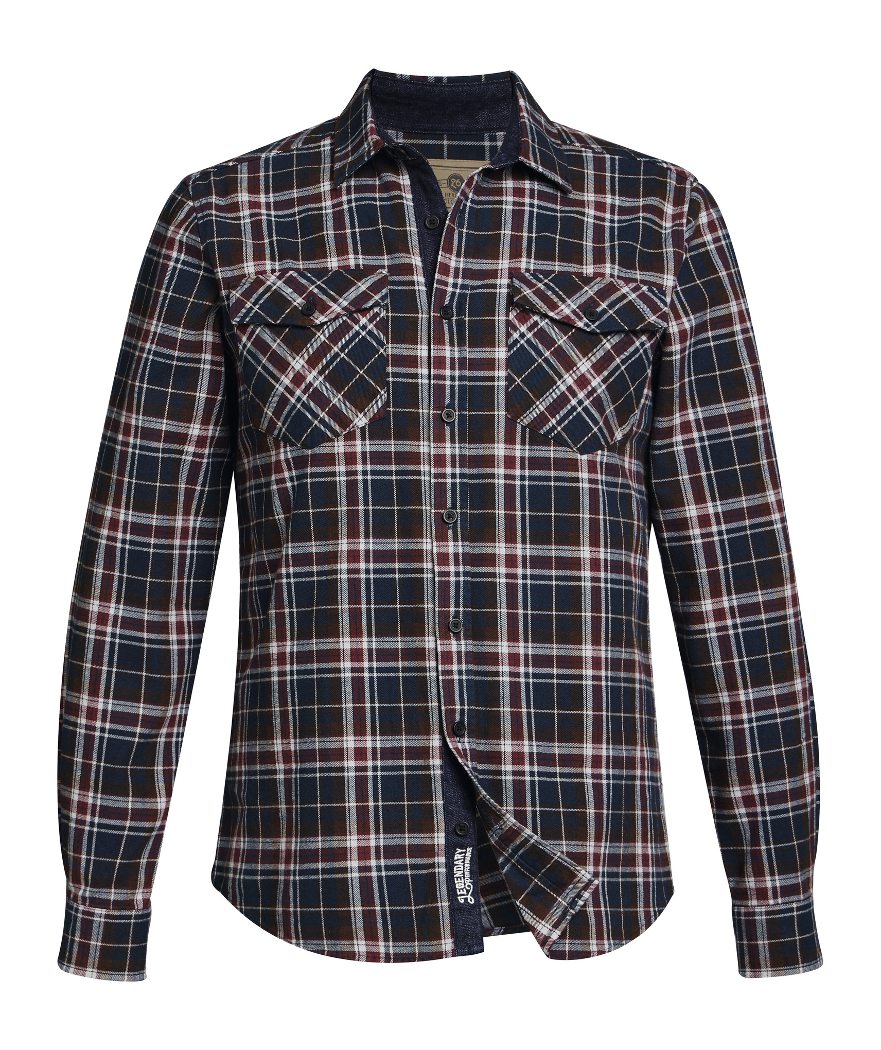 Camisa PLAID FLANNEL Azul / Vermelho