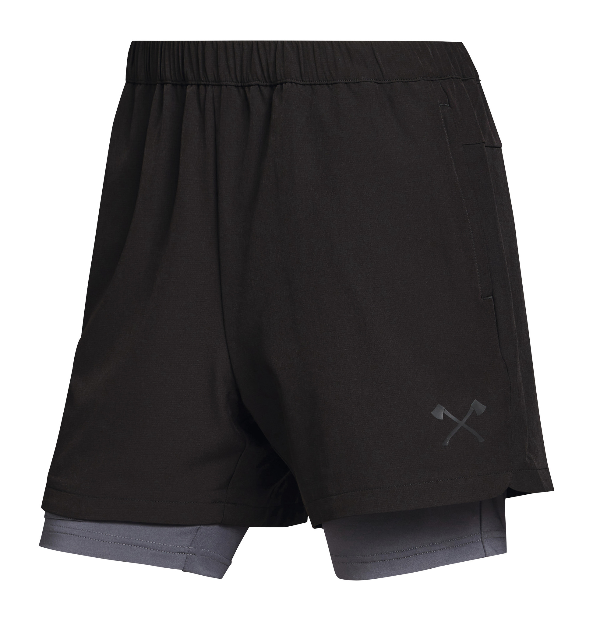 Calções ATHLETIC LAYER Preto/Cinzento